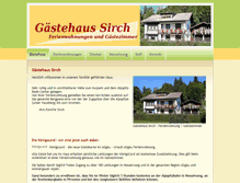 Tablet Screenshot of gaestehaus-sirch.de